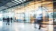 © RealPeopleStudio - Office building lobby with people motion blur view