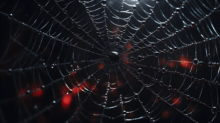 Dew-Kissed Lattice Symmetry in Morning's Weave