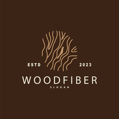 Wall Mural - Wood Logo, Wood Fiber Bark Layer Vector, Tree Trunk Inspiration Illustration Design