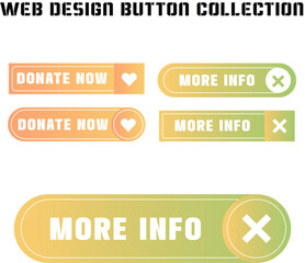 Wall Mural - web button collection