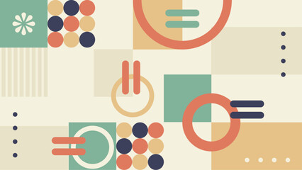 colorful modern art abstract geometric background with shapes