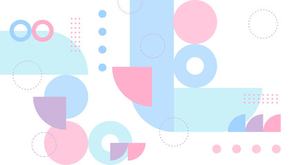 Wall Mural - Purple pink and blue modern art abstract geometric background with shapes