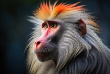 Mandrill Monkey, African Baboon