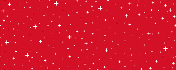 medical cross and plus background. abstract seamless red pattern for hospital and pharmacy. geometri