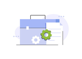 Poster - concept human resources, recruitment for web page,management