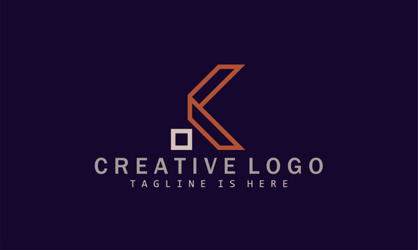 Letter K modern logo design template elements