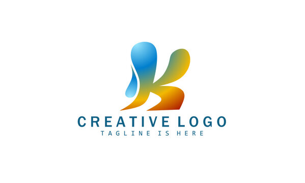 Letter K modern logo design template elements