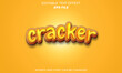 © enel - cracker editable text effect 3d font style use for logo and business brand. vector template