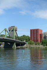 Canvas Print - Mainufer in Frankfurt