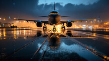 Capture The Allure Of Aviation With This Stunning Image Of An Aircraft Ready For Takeoff. A Work Of Art And Engineering By Generative AI.