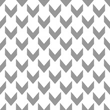 Seamless Geometric Pattern With Arrow Shapes Chevron Zigzag Geometric Design Fabric Textile Tile Texture Ornament Decor Backdrop Paper Print Design Vector Illustration 