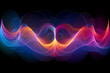 Visualization of heartbeats and their synchronized rhythm, illustrating the harmony and unity that love creates, love and creation