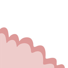 Poster - Cloud Cute Corner Shape