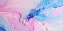 Minimal Artistic Background, Colors Spilled Onto The Canvas, Flowing And Dripping Onto The Canvas. An Explosion Of Paint.
