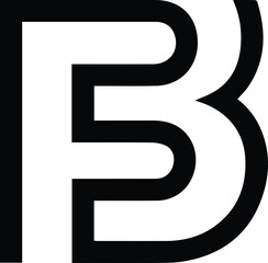 font letter B logo design best for unique band identity
