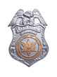 Police Marshal U.S badge isolated on white background