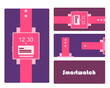 smartwatch illustration for advertisment, brand promotion