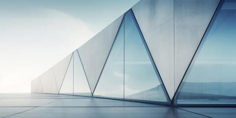 Wall Mural - modern abstract glass architectural forms.  