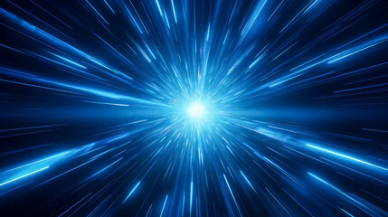 Sticker - Blue light burst space explosion background