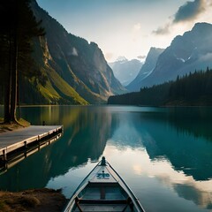 lake in the mountains