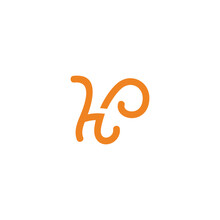 Letter Hp Happy Fun Symbol Logo Vector