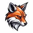 © Stitch - Esport vector logo fox on white background side view, fox icon, fox head, fox sticker