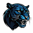 Esport vector logo panther on white background side view, panther icon, panther head, panther sticker