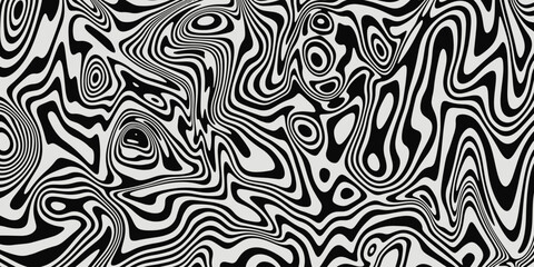 Aufkleber - Optical Illusion Stripes Texture. Abstract Geometric Background Vector Design. Op Art Illustration.