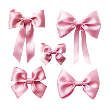 Set Of Pink Bows