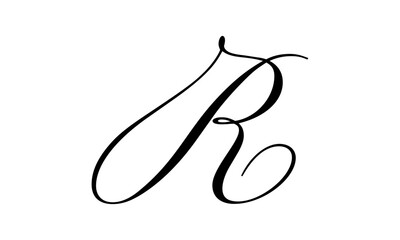 Poster - Letter R logo design