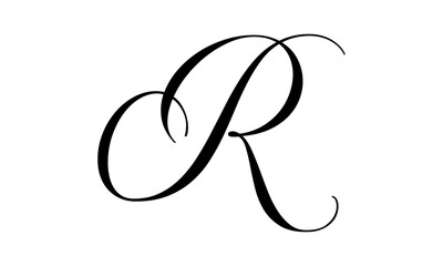 Poster - Letter R logo design