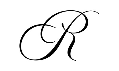 Poster - Letter R logo design