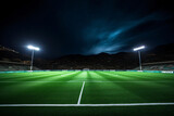Fototapeta Sport - stadium lights at night