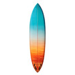 Adventure Surfboard on isolated Background. Generative AI