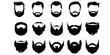 © Emerald - Mans Beard Vector Set