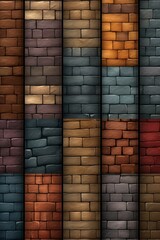 Wall Mural - Simple slate brick texture background