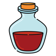 Canvas Print - Isolated colored Magic potion Gaming icon Vector