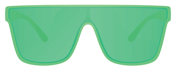 Bike sunglasses isolated. vector illustration