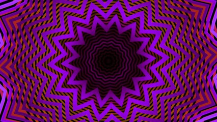 Poster - Animation with star shape appearing in the center. Design. Moving figure with sharp angles.