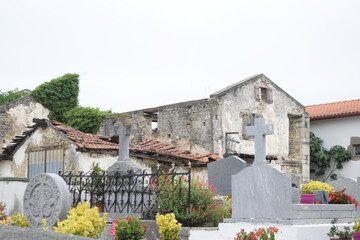 Wall Mural - Saint-Jean-Pied-de-Port village cemetery France Europe