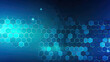 © Moon - Futuristic Blue Hexagonal Grid with Starry Effect,blue hexagon background