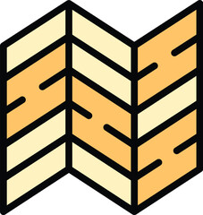 Poster - Remodeling wall icon outline vector. Remodel design. Fix building color flat