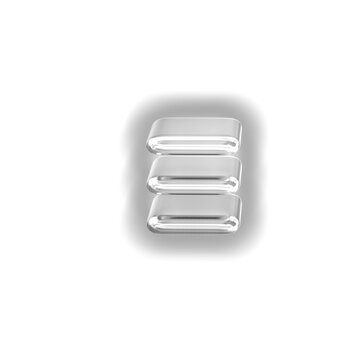 Silver luminous symbol