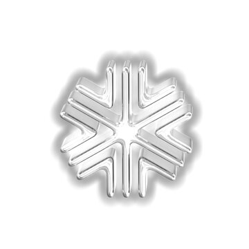 Silver luminous symbol