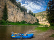 Rafting the beautiful river in Montana
