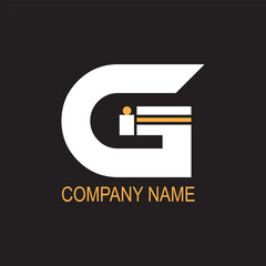 Fototapete - Modern G Logo. CMYK color mode. Editable color. Free font used. Vector EPS file.