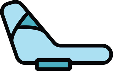 motogp track icon outline vector. race circuit. car road color flat