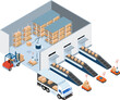 © Sarawut - Smart Warehouse Management System with Warehouse simulation, Logistics flexibility, Robotic process automation and Accurate inventory counts.