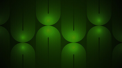 Wall Mural - dark green simple abstract background with lines in a geometric style as the main element.