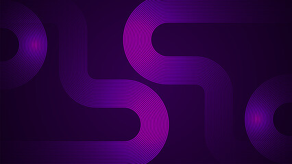 Wall Mural - dark violet abstract background with serpentine style lines as the main component.